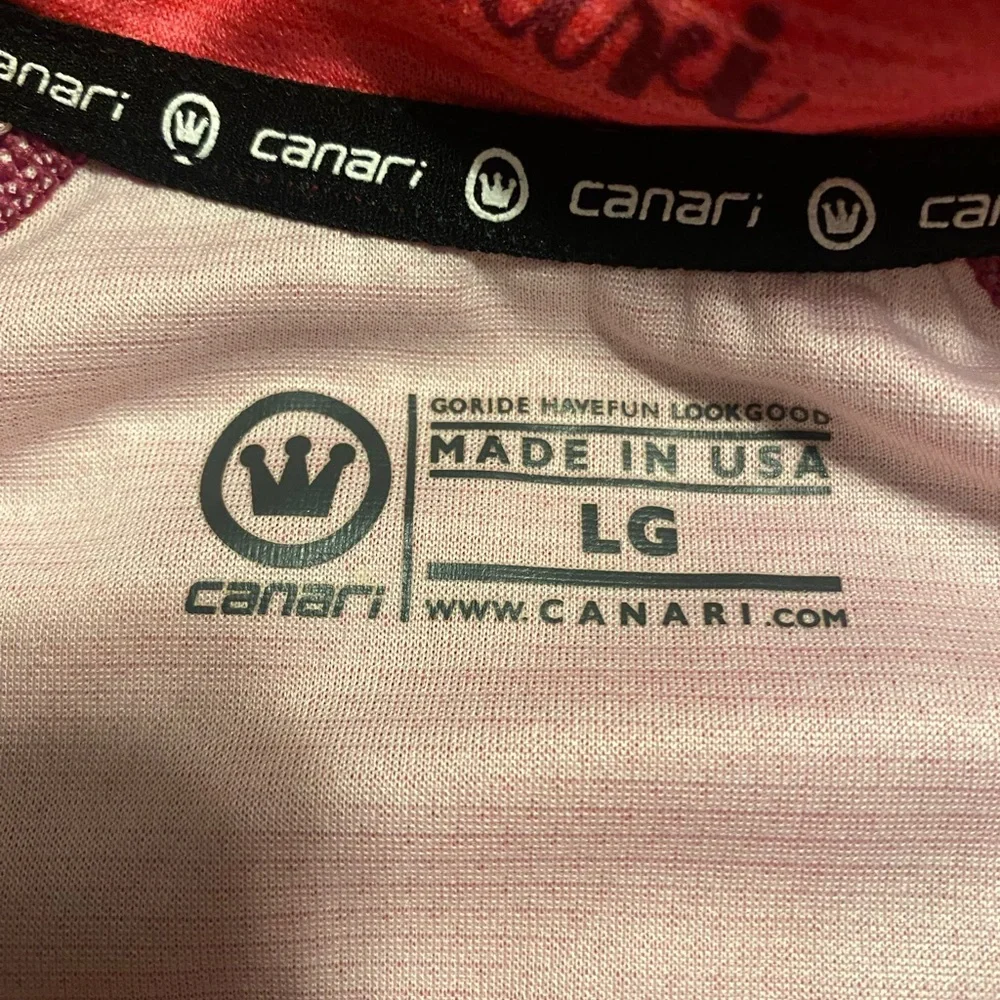 NWT Canari Hot Pink Cycling Top Size L - Picture 5 of 6